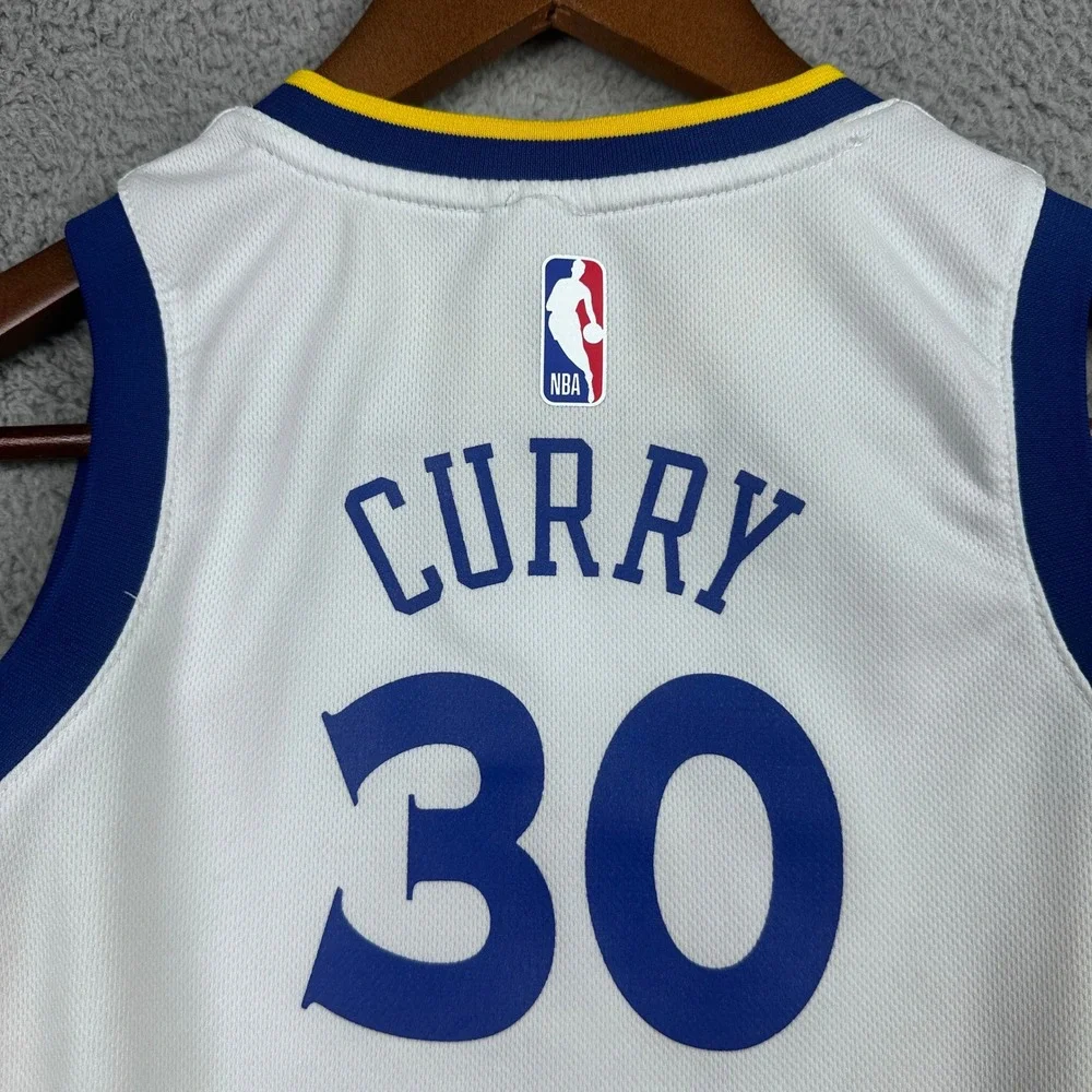 Stephen Curry Golden State Warriors Nike Jersey Boys Large White‎ NBA #30